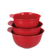 KitchenAid 3pc Nesting Mixing Bowl Set - Empire Red