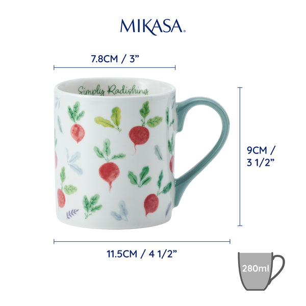 Mikasa Radish Straight-Sided Porcelain Mug, 325ml image 7