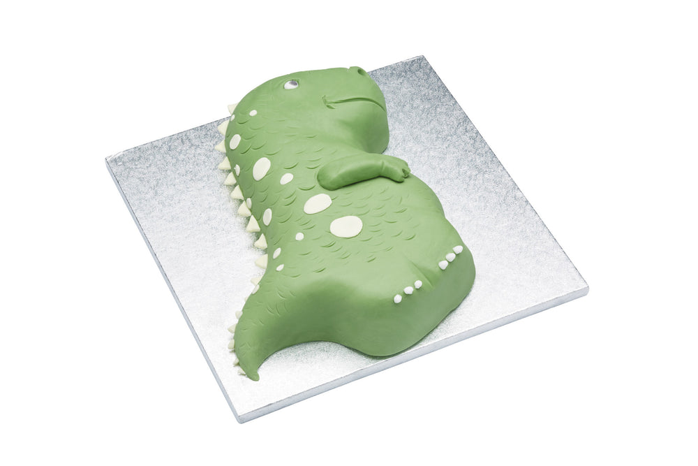 KitchenCraft Silver Anodised Dinosaur Shaped Cake Pan