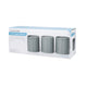 KitchenCraft Storage Canisters - 1 L, Grey, Set of 3