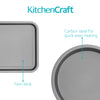 KitchenCraft Non-Stick Carbon Steel 4-Piece Bakeware Set image 8