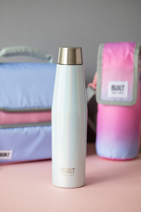 BUILT Apex 540ml Insulated Water Bottle, BPA-Free 18/8 Stainless Steel - Iridescent Blue image 5