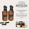 KitchenCraft Living Nostalgia Spray Bottle Set, Glass, Amber, 2 Pieces
