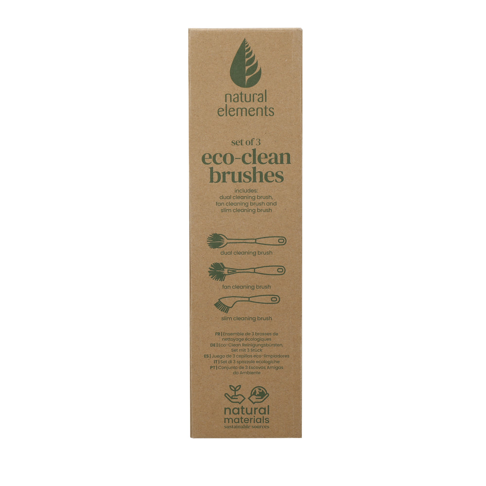 Natural Elements Eco-Clean Brushes - Set of 3
