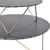 Artesà Tiered Serving Stand, 2 Slate Platters with Raised Metal Legs image 5