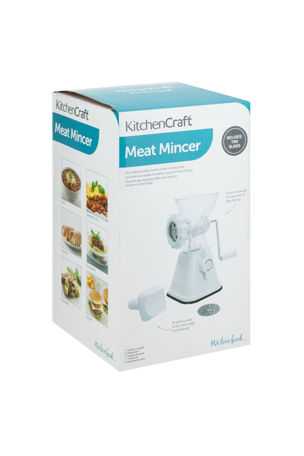 KitchenCraft White Plastic Mincer With Suction Clamp image 4