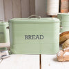 Living Nostalgia Large Metal Bread Bin - English Sage Green image 7