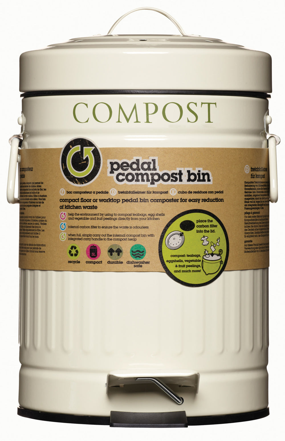 KitchenCraft Compost Pedal Bin