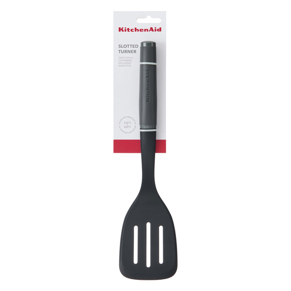 KitchenAid Soft Grip Slotted Turner - Charcoal Grey image 4