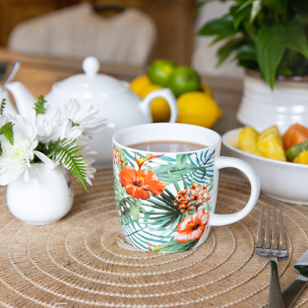 KitchenCraft Set of Four China Jungle Mugs