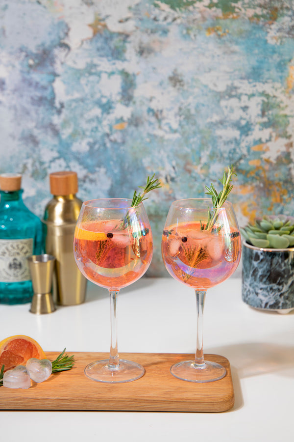 BarCraft Set of Two Iridescent Gin Glasses image 12