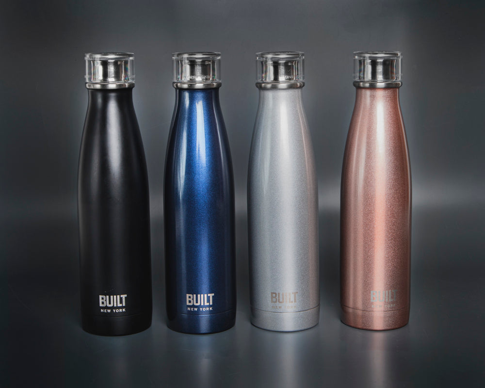 Built 500 ml Double Walled Stainless Steel Water Bottle Silver