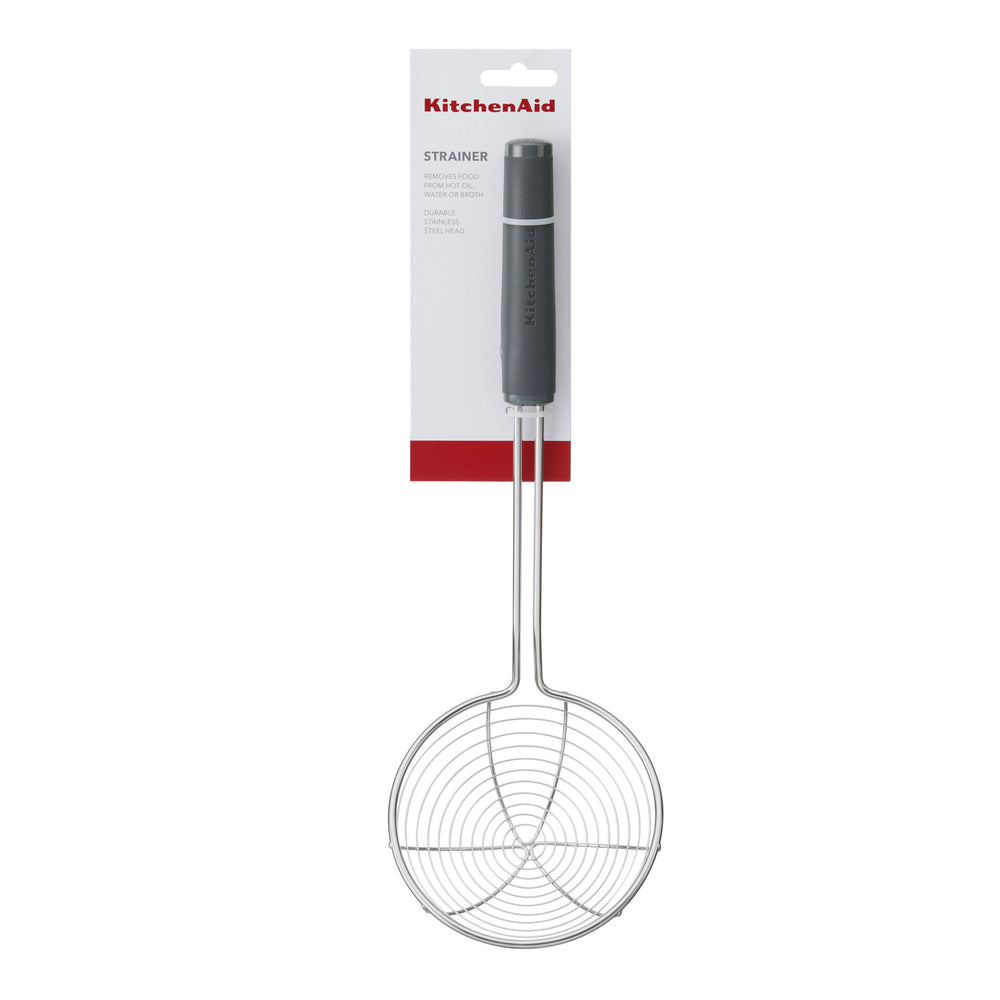 KitchenAid Soft Grip Skimmer - Charcoal Grey
