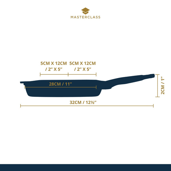 MasterClass Cast Aluminium Three Section Grill Pan image 8