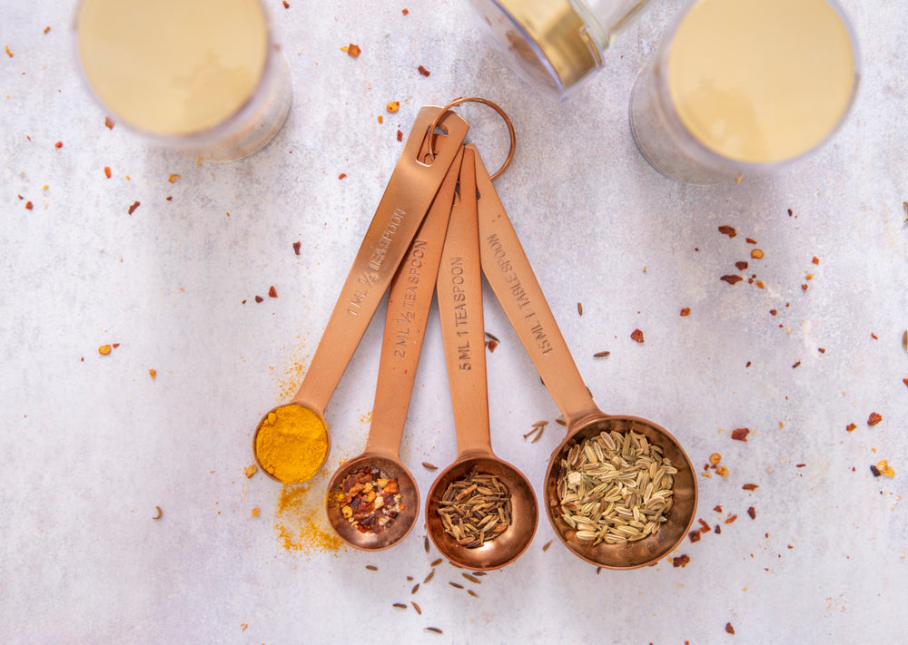 MasterClass Copper Finish Measuring Spoon Set