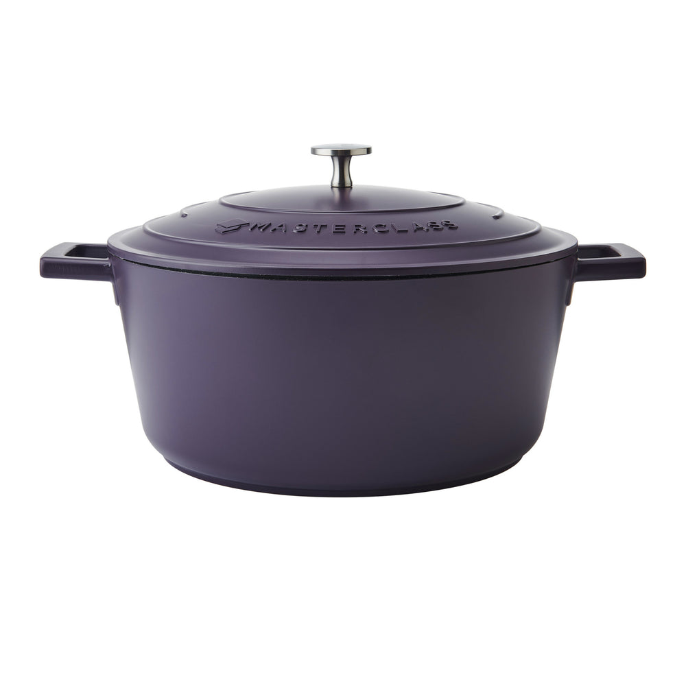 MasterClass Purple Cast Aluminium Casserole Dish, 28cm, 5L image 1