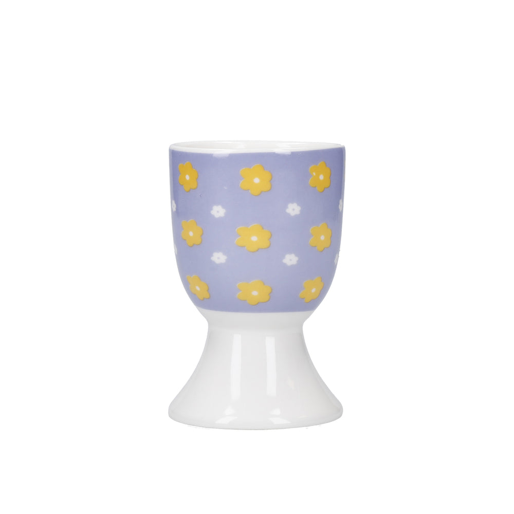 KitchenCraft Retro Floral Egg Cup Set - Porcelain, 4 Pieces