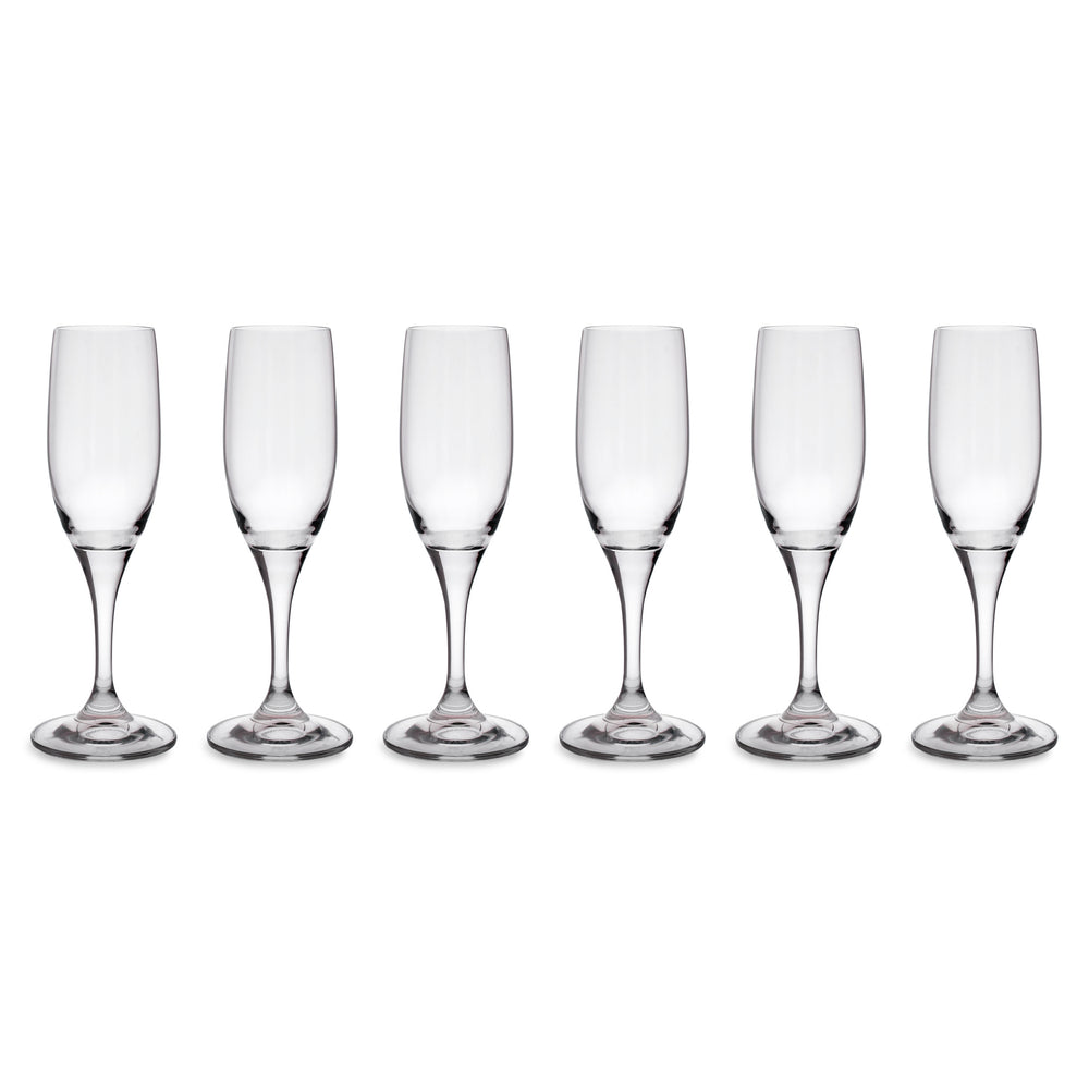 Mikasa Hospitality Hops Champagne Flutes, 190 ml, Set of 6 image 1