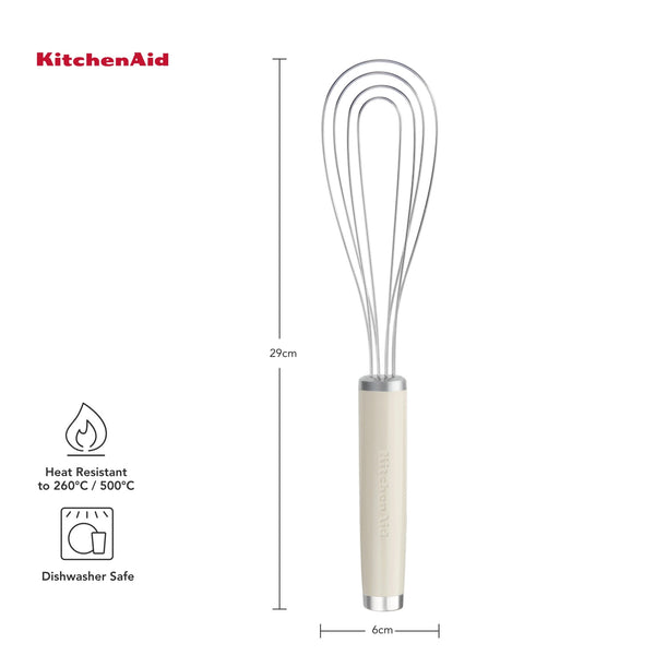 KitchenAid Classic Flat Whisk – Almond Cream image 9