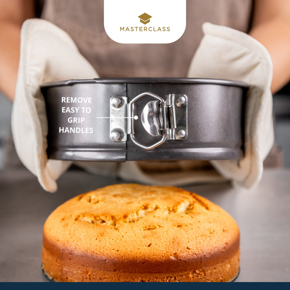 MasterClass Non-Stick Loose Base Springform Cake Pan, 18cm