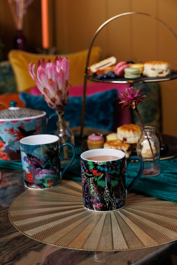 Mikasa x Sarah Arnett Porcelain Mug with Butterfly Print, 350ml image 5
