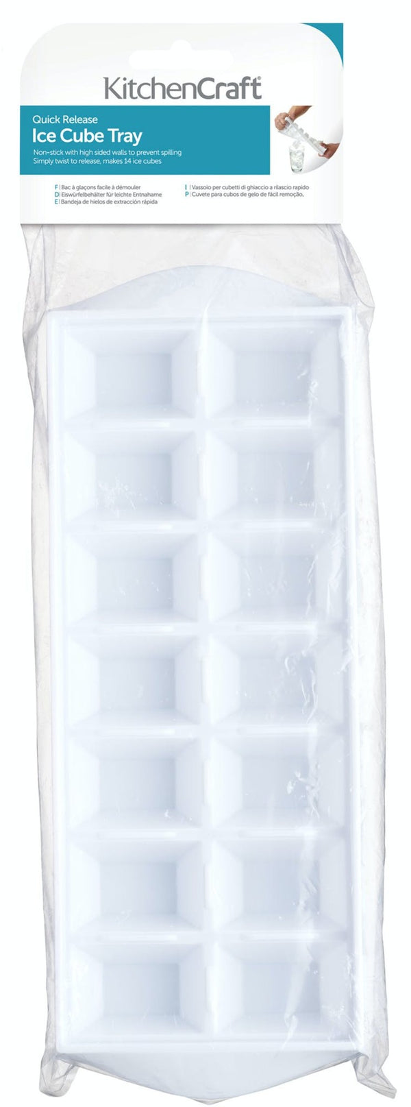 KitchenCraft Flexible Plastic Ice Cube Tray image 4