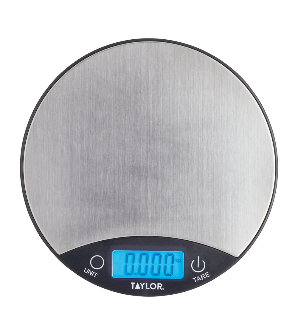 2pc Kitchen Tools Set including Black & Silver Dual Kitchen Scales 5kg and Pro Leave-In Meat Thermometer