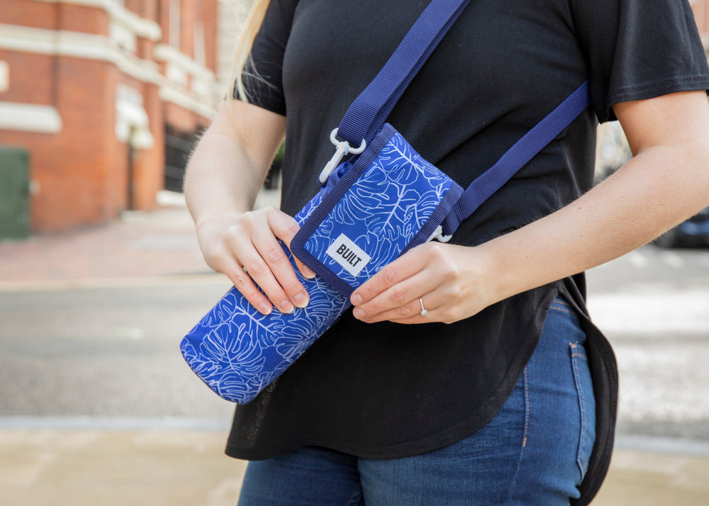 BUILT Insulated Bottle Bag with Shoulder Strap and Food-Safe Thermal Lining - 'Abundance'