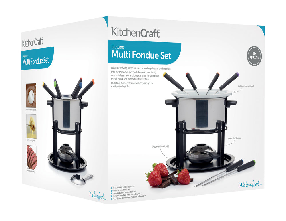 KitchenCraft Deluxe Fondue Set
