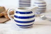 London Pottery Sugar and Creamer Set Blue Bands