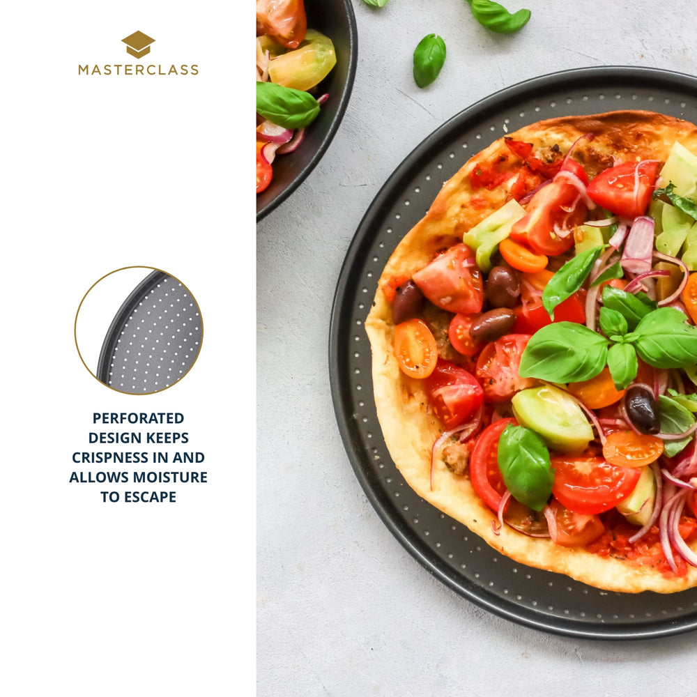 MasterClass Crusty Bake Non-Stick Pizza Tray, 32cm