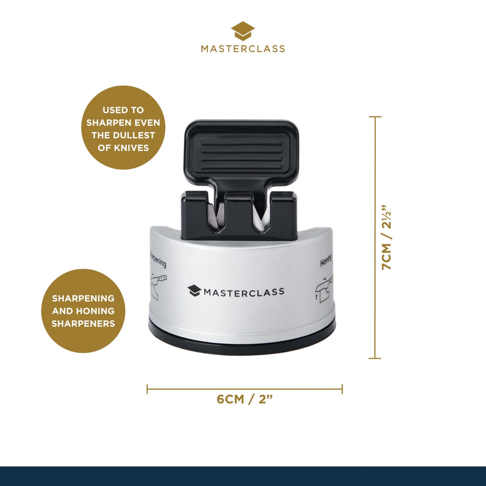 MasterClass Smart Sharp Dual Knife Sharpener, Silver