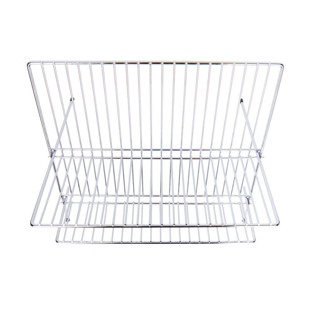 KitchenCraft Chrome Plated Small Fold Away Dish Drainer
