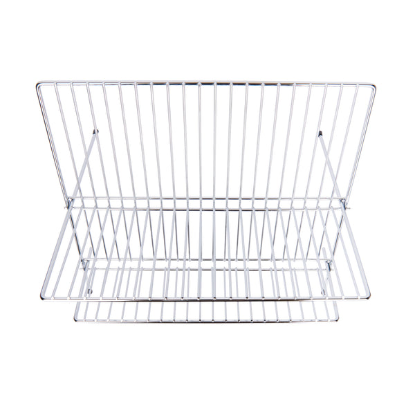 KitchenCraft Chrome Plated Small Fold Away Dish Drainer image 3