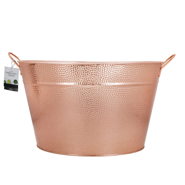 BarCraft Large Copper Champagne Bucket, Steel image 4