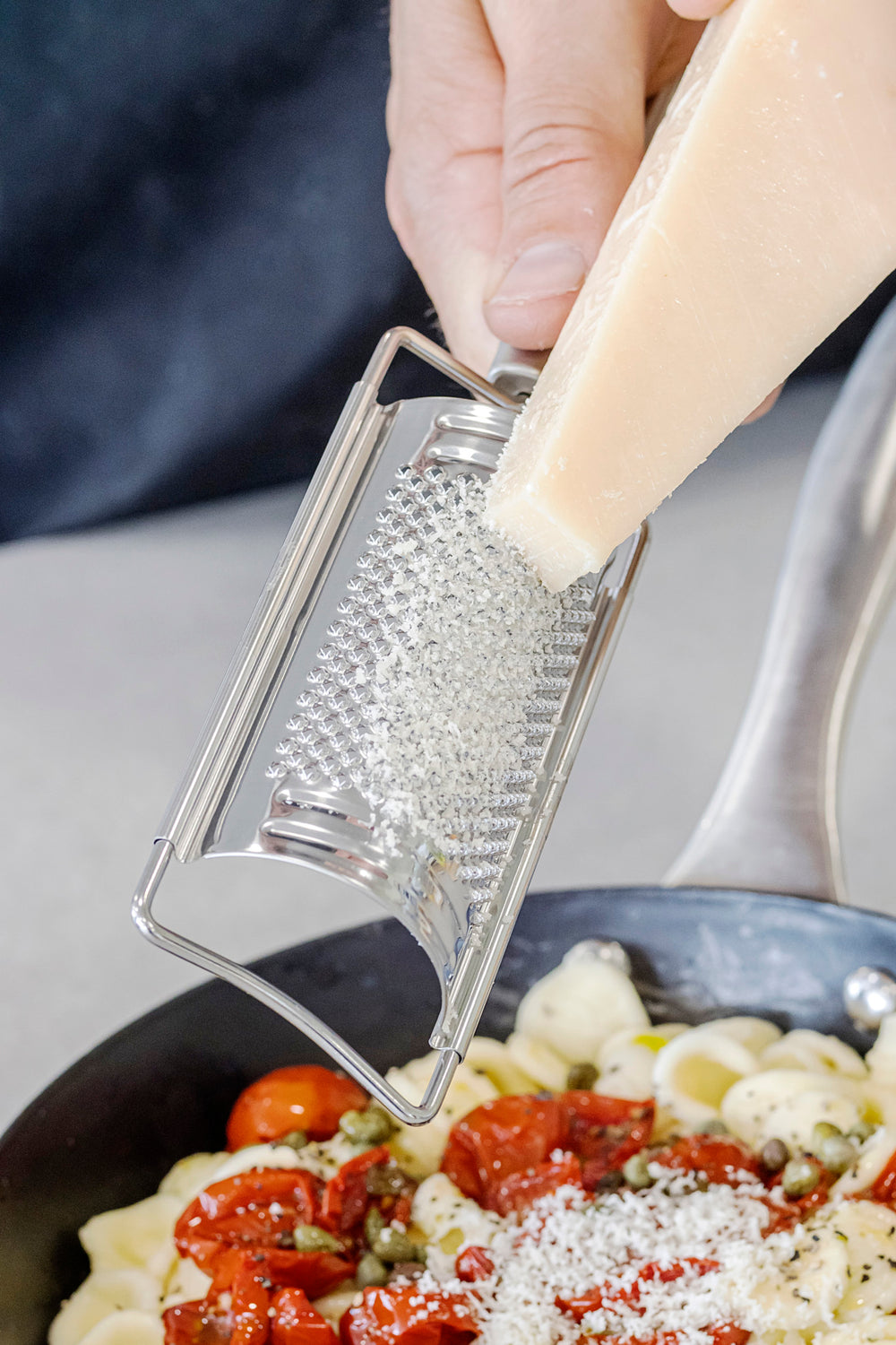 KitchenCraft Oval Handled Professional Stainless Steel Curved Grater
