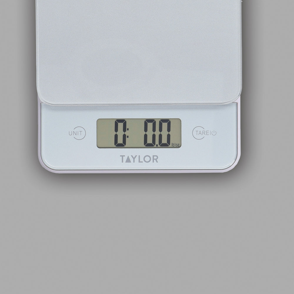 Taylor Digital Slim Kitchen Scale, 5kg / 5000ml, Pewter Glass