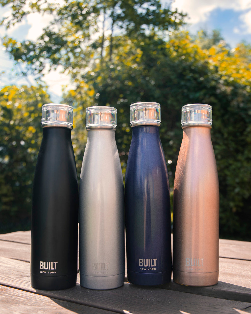 Built 500 ml Double Walled Stainless Steel Water Bottle Silver