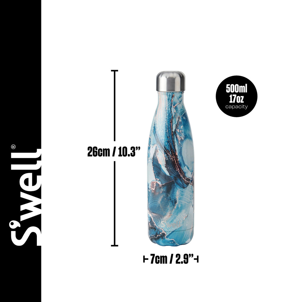 S'well Ocean Marble Stainless Steel Water Bottle, 500ml