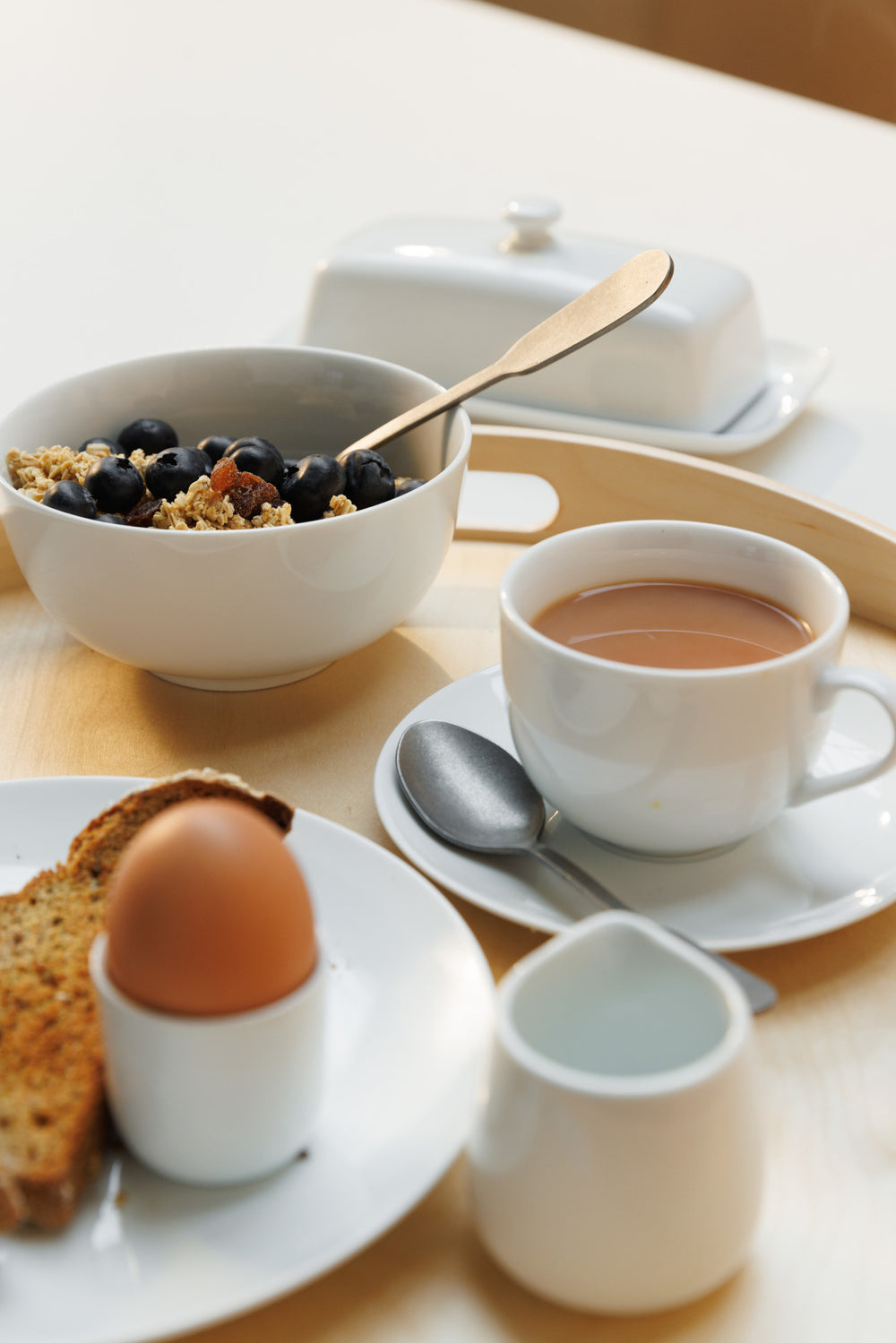 Mikasa Chalk Porcelain Egg Cups, Set of 4, White, 5cm