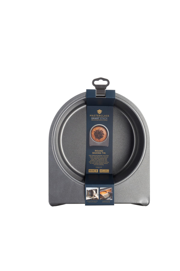 MasterClass Smart Stack Non-Stick 21.5cm Round Cake Tin image 4