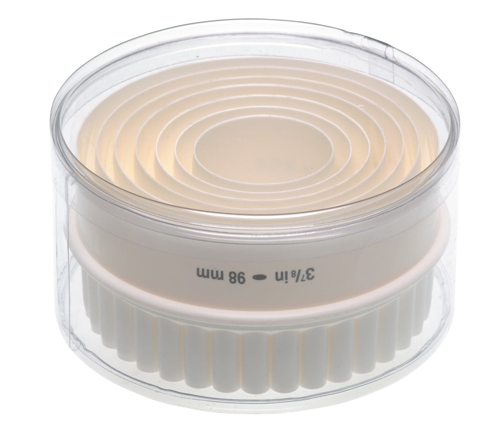 KitchenCraft Set of Seven Plastic Double Edged Biscuit / Pastry Cutters