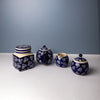4pc Ceramic Tea Set with Globe® 4-Cup Teapot, Sugar Pot, Creamer Jug and Canister - Small Daisies image 2