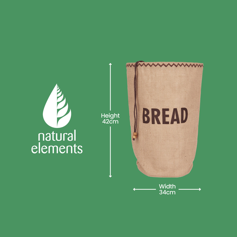 Natural Elements Hessian Eco-Friendly Bread Bag