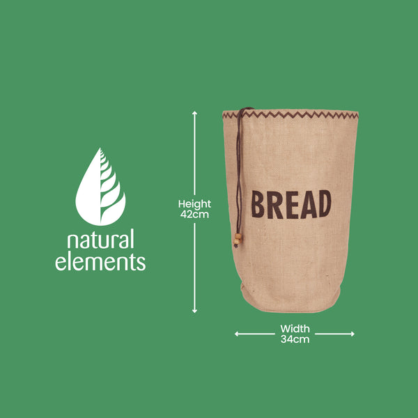 Natural Elements Hessian Eco-Friendly Bread Bag image 8