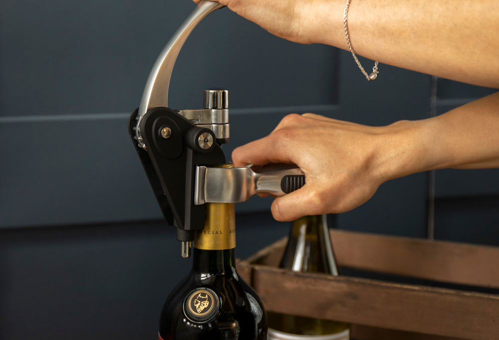 BarCraft Deluxe Lever-Arm Corkscrew Gift Set