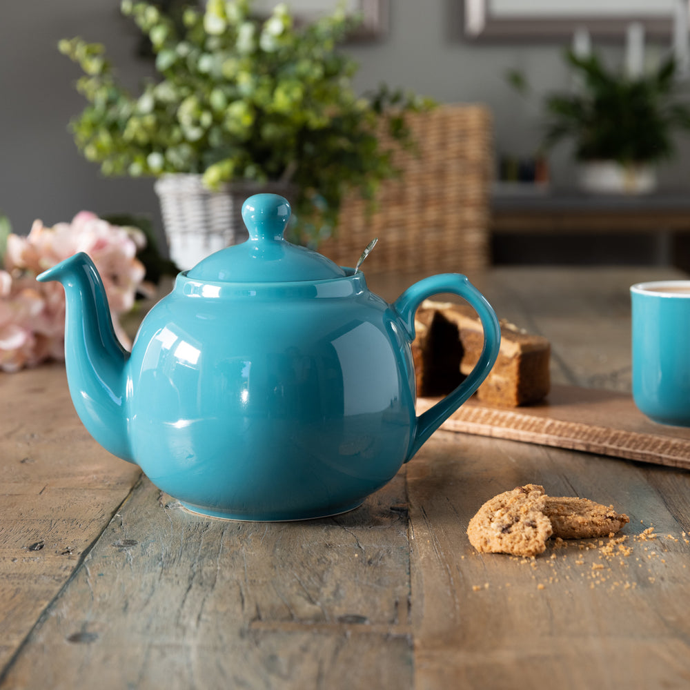 London Pottery Farmhouse 6 Cup Teapot Aqua CookServeEnjoy
