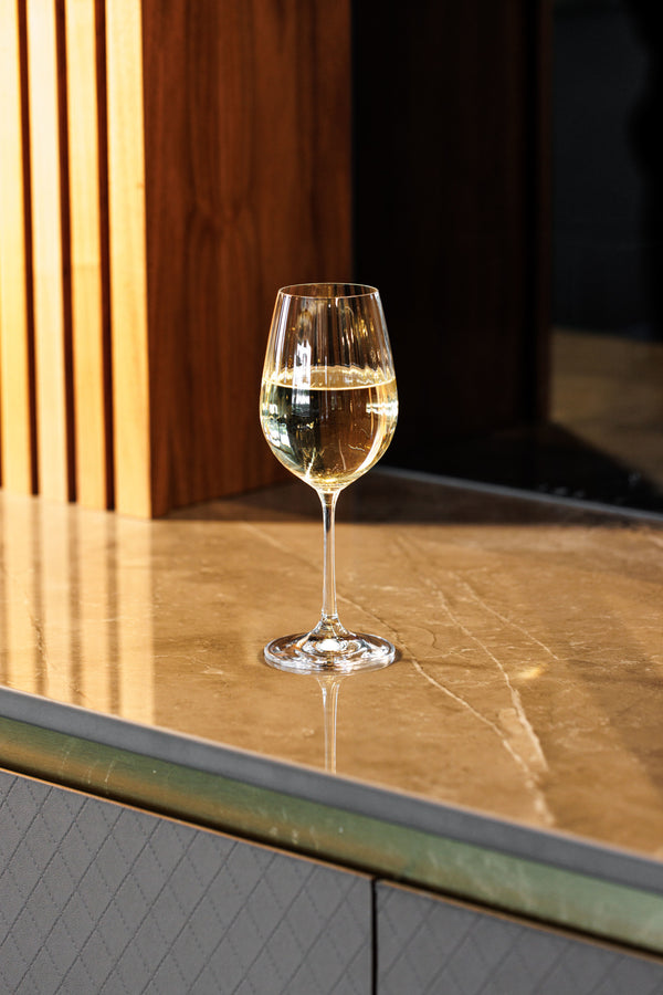 Mikasa Treviso Crystal White Wine Glasses, Set of 4, 350ml image 4