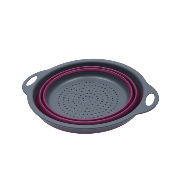 Colourworks Purple Collapsible Colander with Handles image 3
