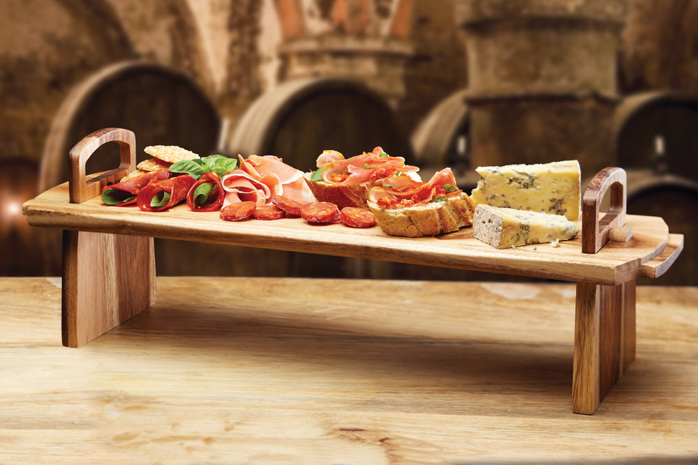 Artesà Extra Large Acacia Wood Antipasti Platform Platter